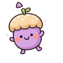Lilac Acorn Sprout Cursor Pointer