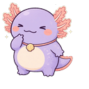 Lilac Axolotl Cheer Cursor Default