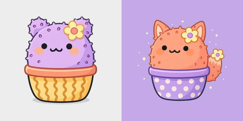 Lilac Bear Bloom Cursor