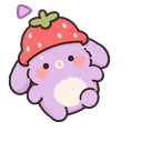 Lilac Bunny Berry Hat Cursor Default