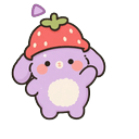 Lilac Bunny Berry Hat Cursor Pointer