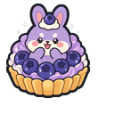 Lilac Bunny Berry Tart Cursor Pointer