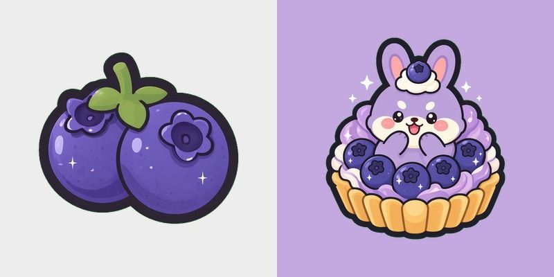 Lilac Bunny Berry Tart Cursor