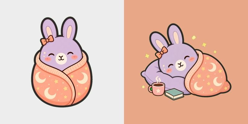 Lilac Bunny Cocoon Cursor