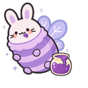 Lilac Bunny Flutter Cursor Pointer
