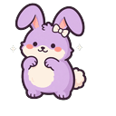Lilac Bunny Loaf Cursor Default