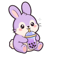 Lilac Bunny Sip Cursor Default