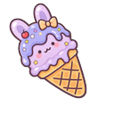 Lilac Bunny Soft Serve Cursor Default