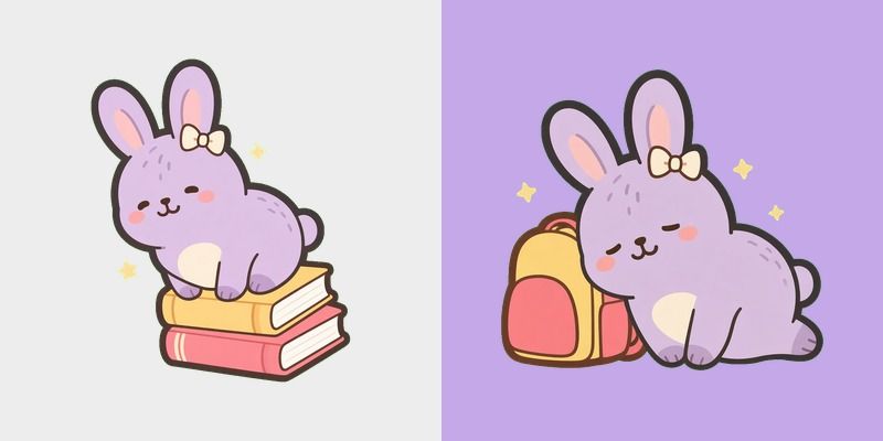 Lilac Bunny Study Cursor
