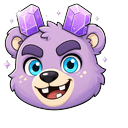 Lilac Crystal Cleaver Cursor Pointer