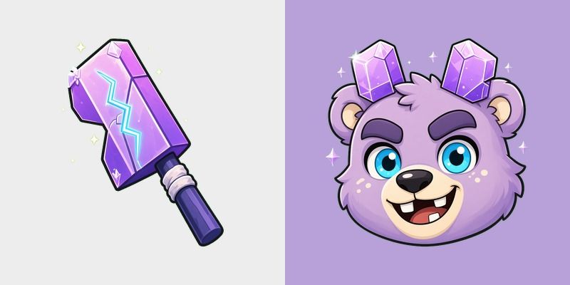 Lilac Crystal Cleaver Cursor