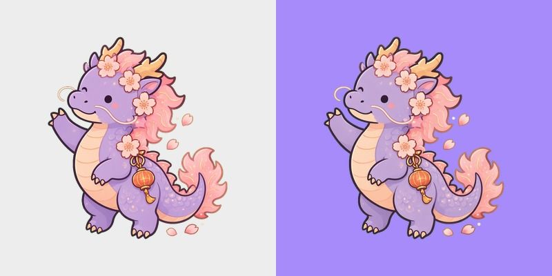 Lilac Dragon Blossom Cursor