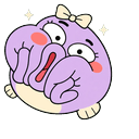 Lilac Fish Mood Cursor Default