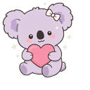Lilac Koala Leaf Cursor Pointer