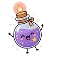Lilac Potion Cheer Cursor Pointer
