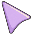 Lilac Soft Star Cursor Default