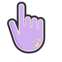 Lilac Soft Star Cursor Pointer