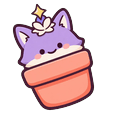 Lilac Sprout Fox Cursor Default