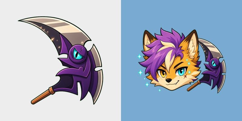 Lilac Void Scythe Cursor