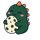 Lime T-Rex Egg Default