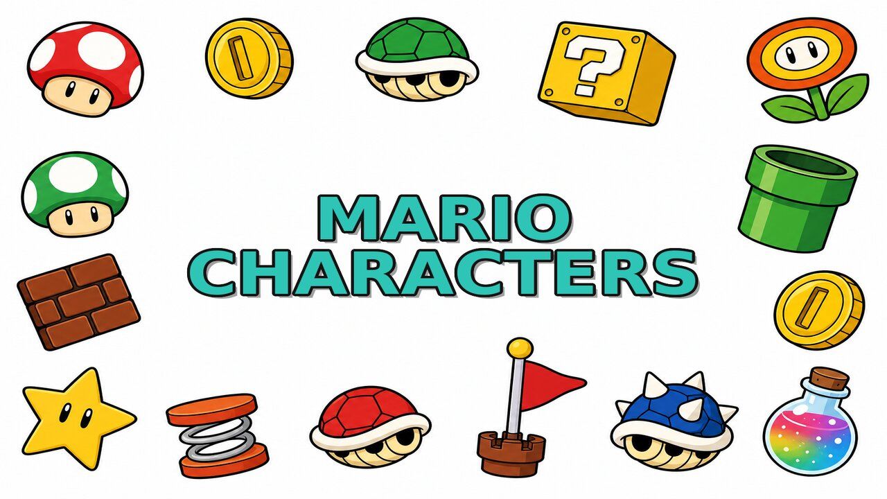 Super Mario Characters - Custom cursor collection preview