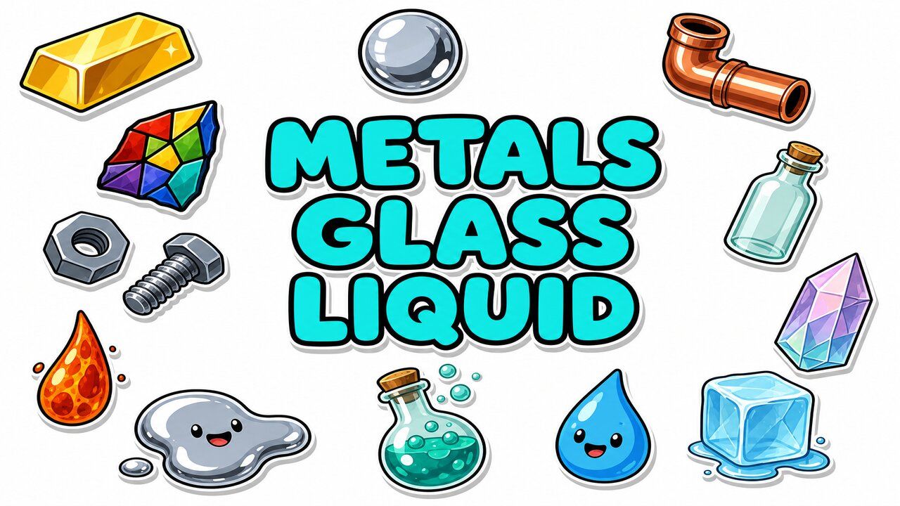Materials Metals Glass & Liquid - Custom cursor collection preview