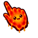 Meme Cute Burning Lava Light Pointer