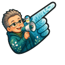 Meme Cute Chris Packham Silence Truth Pointer