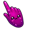 Meme Cute Deep Magenta Purple Pointer