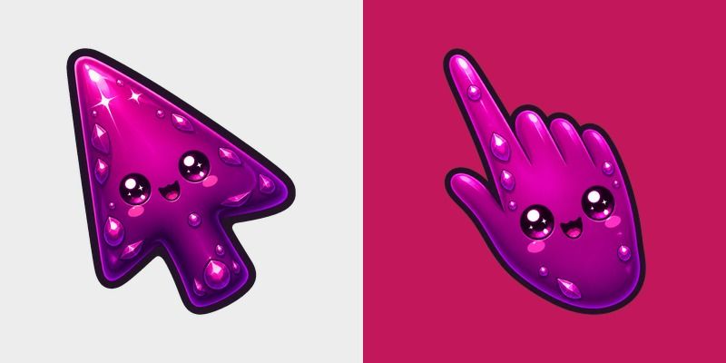 Meme Cute Deep Magenta Purple