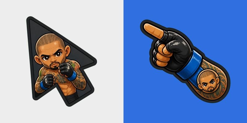 Meme Cute Diego Ferreira custom cursor pack preview for Chrome, Edge and Windows