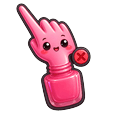 Meme Cute Gel Nails Banned Pointer