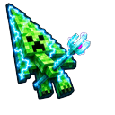 Meme Cute Minecraft Charged Creeper and Channeling Trident Default
