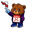 Meme Cute Nike Stock Falling Monday Pointer
