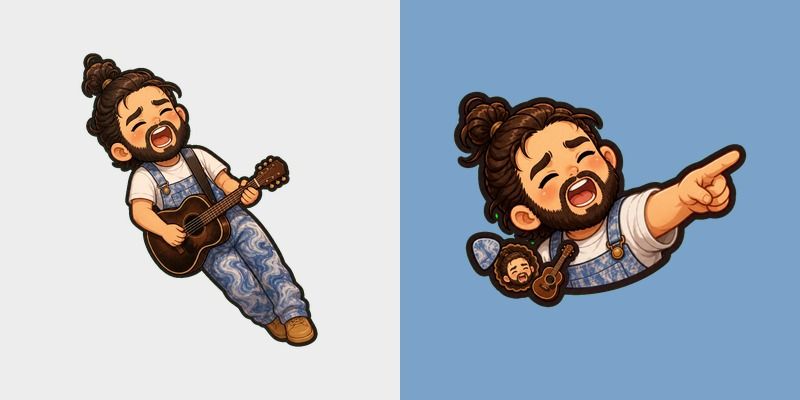 Meme Cute Noah Kahan Denver Character custom cursor pack preview for Chrome, Edge and Windows