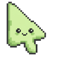 Meme Cute Pale Leaf Green Pixel Default