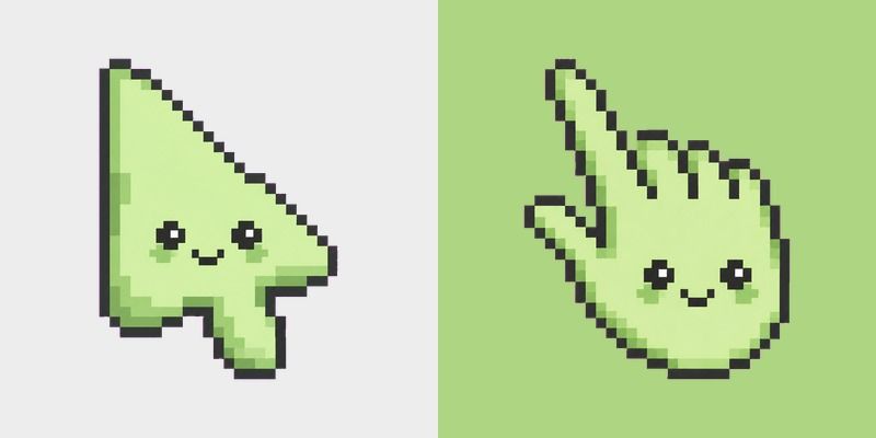 Meme Cute Pale Leaf Green Pixel