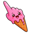 Meme Cute Rebel Ice Cream Pointer