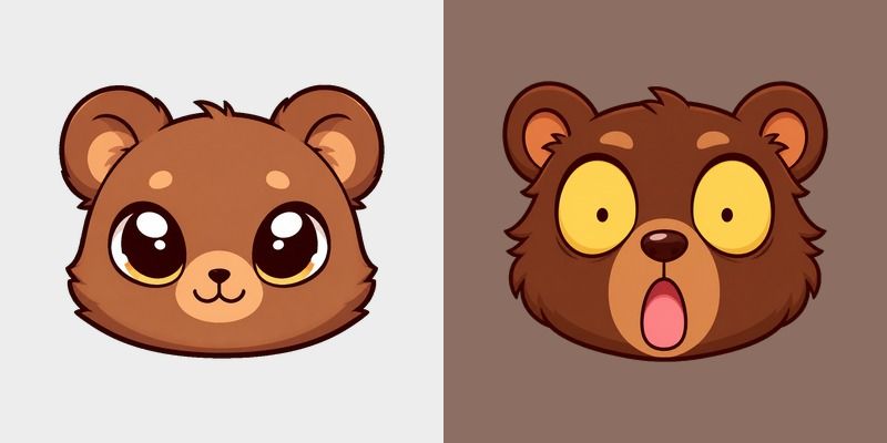 Meme Cute Shocked Bear