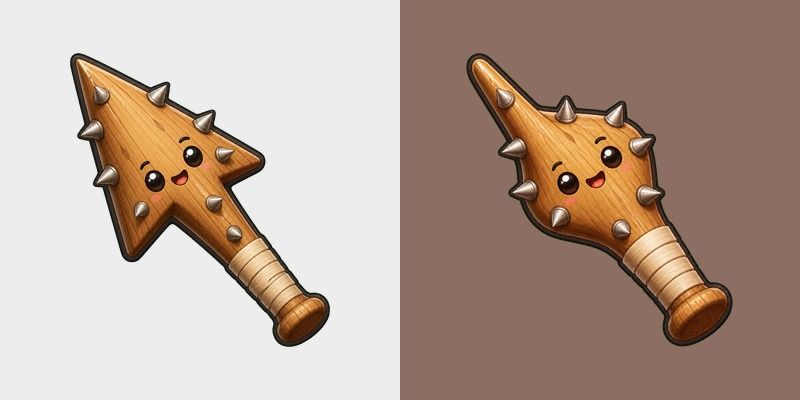 Meme Cute Spiked Nail Baseball Bats