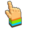 Minecraft Alex and Steve Build Pointer