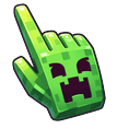 Minecraft Diamond Sword Creeper Head Pointer