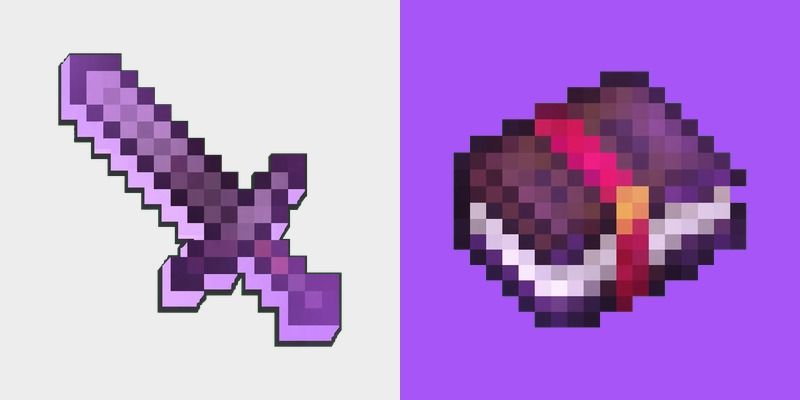 Minecraft Enchanted Book Netherite Sword