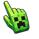 Minecraft Netherite Sword Creeper Head Pointer