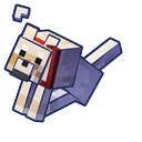 Minecraft Pale Wolf Tamed Wolf Pointer