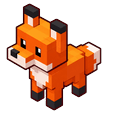 Minecraft Sitting Sleeping Baby Fox Default