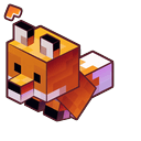 Minecraft Sitting Sleeping Baby Fox Default