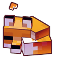 Minecraft Sitting Sleeping Baby Fox Pointer