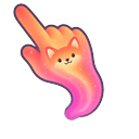 Minimal Gradient Coral Fox Pointer
