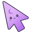 Minimal Gradient Lavender Moon Default